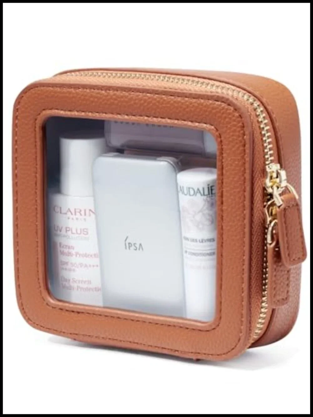 Clear Cosmetic Bag Toiletry Case Travel Transparent Makeup Organizer with Zipper